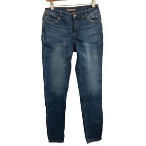 Garnett Hill Organic Cotton Mid-Rise Skinny Jeans sz 27 / 4 Sustainable natural